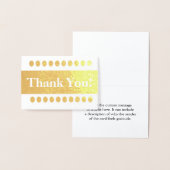 Elegant Gold Foil: "Dank je!" Kaart (Display)