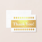 Elegant Gold Foil: "Dank je!" Kaart (Voorkant met envelop)