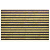 Elegant Gold Foil en Black Stripe Pattern Stof (Yard (91,4 cm))