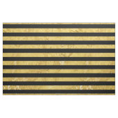Elegant Gold Foil en Black Stripe Pattern Stof (Fat Quarter)