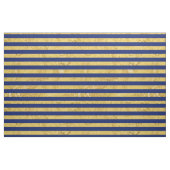 Elegant Gold Foil en Blue Stripe Pattern Stof (Fat Quarter)