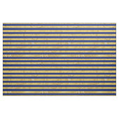 Elegant Gold Foil en Blue Stripe Pattern Stof (Yard (91,4 cm))