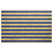 Elegant Gold Foil en Blue Stripe Pattern Stof (Fat Quarter)