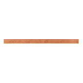 Elegant Gold Foil en Red Stripe Pattern Satijnen Lint (Voorkant)