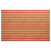 Elegant Gold Foil en Red Stripe Pattern Stof (Yard (91,4 cm))