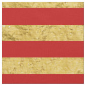 Elegant Gold Foil en Red Stripe Pattern Stof (Close Up)