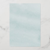 Elegant Gold Foil Eucalyptus Greenery Wedding Folie Uitnodiging (Achterkant)