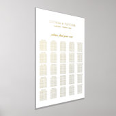 Elegant Gold Foil Formal Wedding Seding Chart Folie Afdrukken (Laagn)