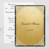 Elegant, Gold Foil, Glitter, huwelijksadvies Advieskaart (Voorkant / Achterkant)