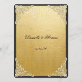 Elegant, Gold Foil, Glitter, huwelijksadvies Advieskaart (Voorkant)