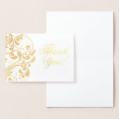 Elegant Gold Foil Hartelijk dank. Folie Kaarten (Display)