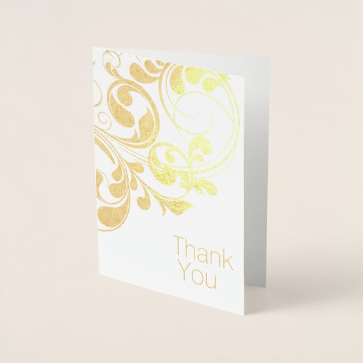 Elegant Gold Foil Hartelijk dank. Folie Kaarten (Voorkant)