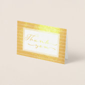 Elegant Gold Foil Hartelijk dank. Folie Kaarten (Voorkant)