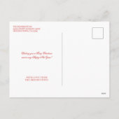 Elegant Gold Foil Holly Merry gevechtskerstmis Feestdagenkaart (Achterkant)