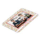 Elegant Gold Foil Holly Merry gevechtskerstmis Magneet (Linkerzijde)