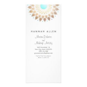 Elegant Gold Foil  Leaf Mandala Wood KIJK Reclamekaart