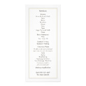 Elegant Gold Foil  Leaf Mandala Wood KIJK Reclamekaart (Achterkant)