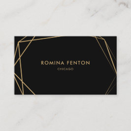 Elegant Gold Foil Lijsten Moderne Professional Visitekaartje