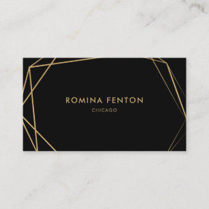 Elegant Gold Foil Lijsten Moderne Professional Visitekaartje