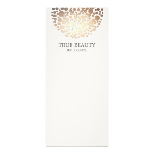 Elegant Gold Foil look Circuit White Reclamekaart (Voorkant)