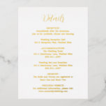 Elegant Gold Foil Modern Wedding Enclosure Kaart<br><div class="desc">De hedendaagse gouden folie trouwomslagkaart met een eenvoudige en minimalistische lay-out met de kopbal in een elegant kalligrafiescript. Een modern design dat goed past bij elke vorm van bruiloft.</div>