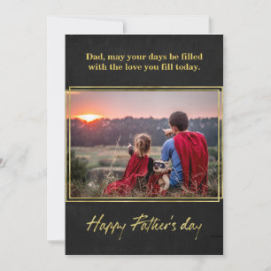 Elegant Gold Foil op Chalk Vaderdag Kaart
