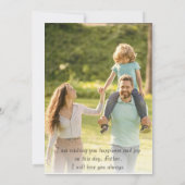 Elegant Gold Foil op Chalk Vaderdag Kaart (Achterkant)