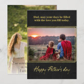 Elegant Gold Foil op Chalk Vaderdag Kaart (Voorkant / Achterkant)