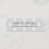 Elegant Gold Foil Polka Dot Pattern - Gold & Black Mini Visitekaartje (Achterkant)