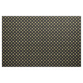 Elegant Gold Foil Polka Dot Pattern - Gold & Black Stof (Yard (91,4 cm))
