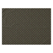 Elegant Gold Foil Polka Dot Pattern - Gold & Black Tafelkleed (Voorkant (Horizontaal))