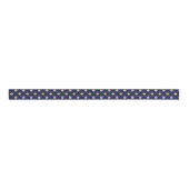 Elegant Gold Foil Polka Dot Pattern - Gold & Blue Grosgrain Lint (Voorkant)