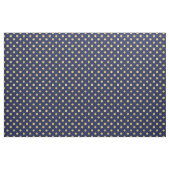 Elegant Gold Foil Polka Dot Pattern - Gold & Blue Stof (Yard (91,4 cm))