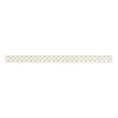 Elegant Gold Foil Polka Dot Pattern - Gold & White Grosgrain Lint (Voorkant)