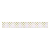 Elegant Gold Foil Polka Dot Pattern - Gold & White Grosgrain Lint (Voorkant)