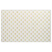 Elegant Gold Foil Polka Dot Pattern - Gold & White Stof (Yard (91,4 cm))