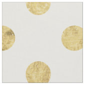 Elegant Gold Foil Polka Dot Pattern - Gold & White Stof (Close Up)