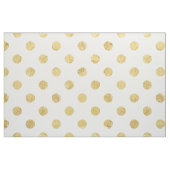 Elegant Gold Foil Polka Dot Pattern - Gold & White Stof (Fat Quarter)