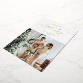 Elegant Gold Foil Prettige feestdagen kerst (Gedraaid)