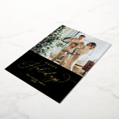 Elegant Gold Foil Prettige feestdagen kerst (Gedraaid)