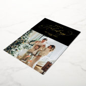 Elegant Gold Foil Prettige feestdagen kerst (Gedraaid)