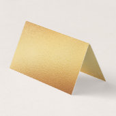 Elegant Gold Foil Script Foto bedankt voor je kaar Visitekaartje (Achterkant)