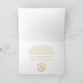 Elegant Gold Foil Script Season’s Greetings Feestdagen Kaart (Binnen)