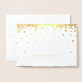 Elegant Gold Foil Sip Sip Hooray Engagement Party Folie Kaarten (Met envelop)