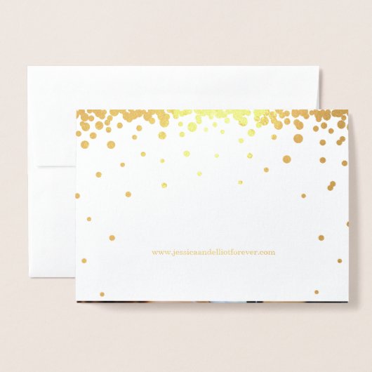 Elegant Gold Foil Sip Sip Hooray Engagement Party Folie Kaarten (Met envelop)