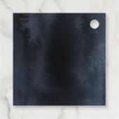 Elegant Gold Foil Waterverf Bar Mitzvah Bedankjes Labels (Achterkant)