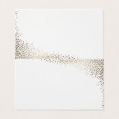 Elegant Gold Foil Wedding Place Cards Visitekaartje (Buitenkant ongevouwen)