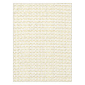 Elegant Gold Foil White Small Polka Dots Patroon Tafelkleed (Voorkant)