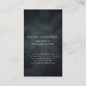 Elegant Gold Foil Yoga Meditation Pose om Symbol Visitekaartje (Achterkant)