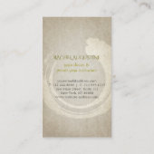 Elegant Gold Foil Yoga Meditation Pose ZEN Symbol Visitekaartje (Achterkant)